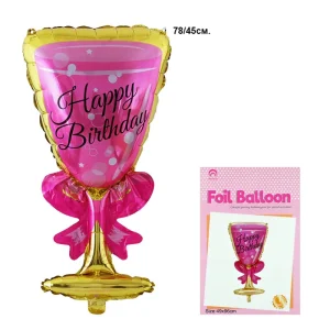 БАЛОН ФОЛИО ЧАША HAPPY BIRTHDAY