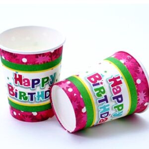 ПАРТИ ЧАШИ HAPPY BIRTHDAY РОЗОВИ