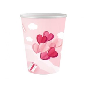 ПАРТИ ЧАШИ LOVE IS IN THE AIR РОЗОВИ