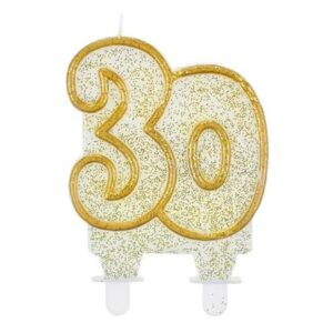 СВЕЩ ЦИФРА 30 ЗЛАТНА