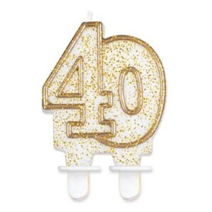 СВЕЩ ЦИФРА 40 ЗЛАТНА