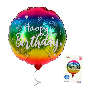 БАЛОН ФОЛИО HAPPY BIRTHDAY RAINBOW