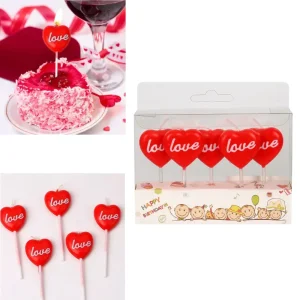 СВЕЩИ НА КЛЕЧКА СЪРЦЕ LOVE