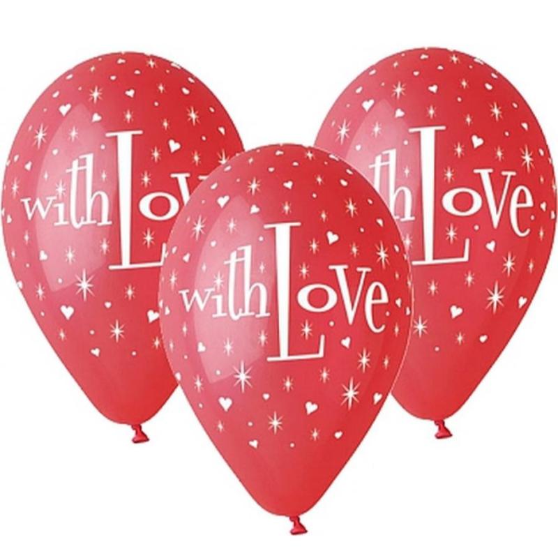 БАЛОНИ WITH LOVE 5 бр. БАЛОНИ WITH LOVE 5 бр.